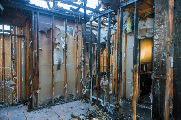Professional Soot Cleanup technician working in Burlington, WI